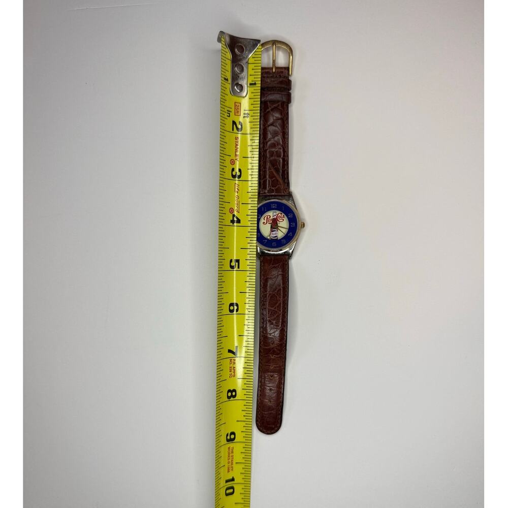 Pepsi Cola Vintage Genuine Leather Wrist Watch EXCELLENT CONDITON - Picture 5 of 5